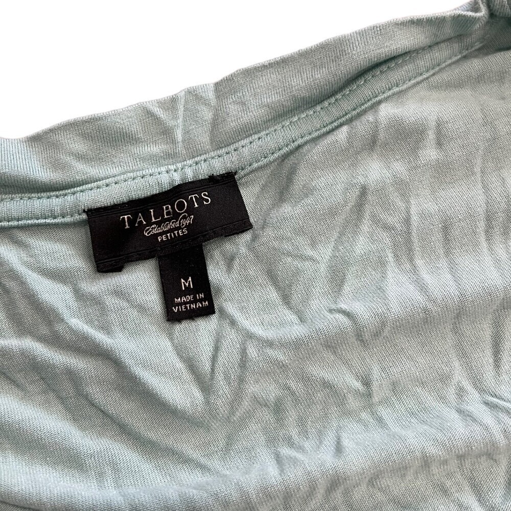 Talbots Light Blue Top MP - Picture 3 of 3